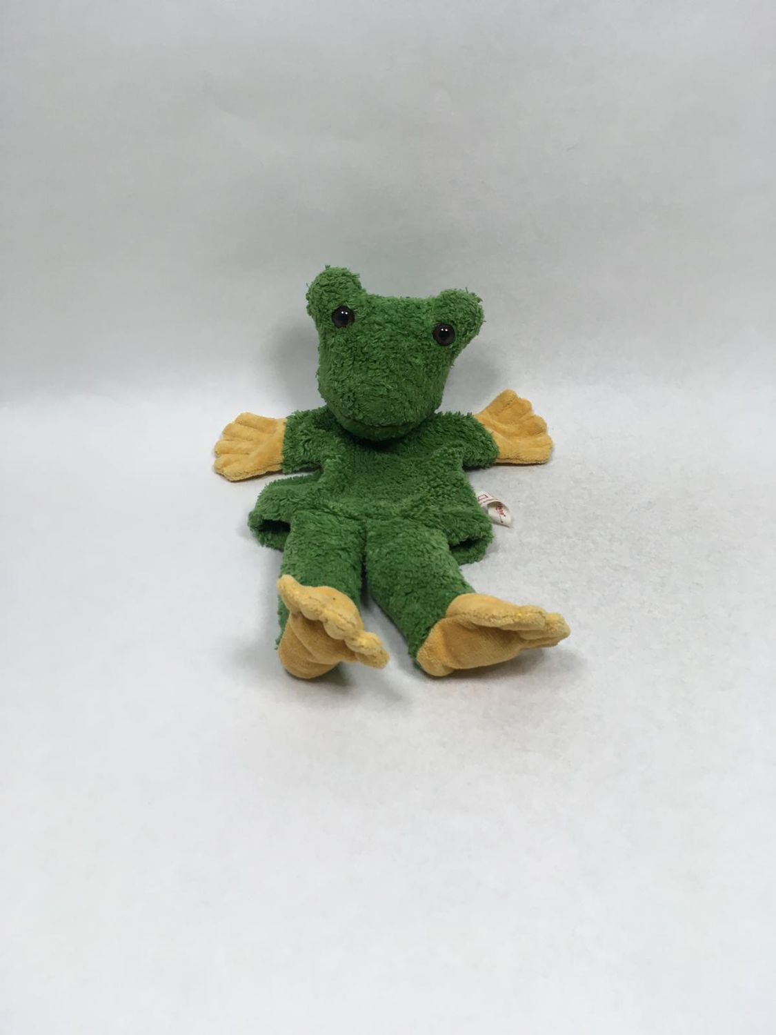 Frosch Handpuppe Kallisto stehend 35 cm selten