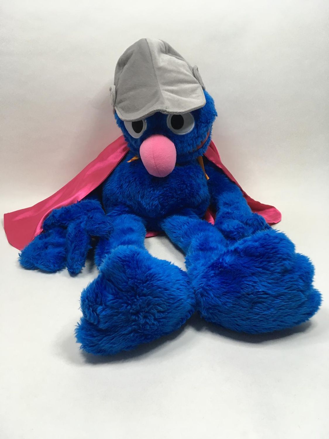 XXL Sesamstrasse Supergrobi Handpuppe Living Puppets stehend 73 cm 0,75 kg Mega Sammlerstück