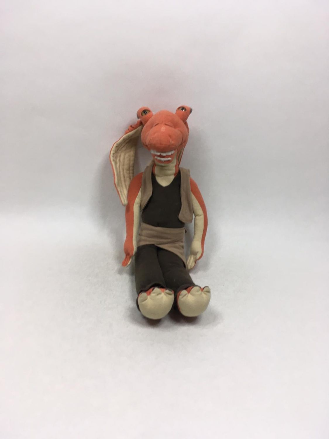Star Wars Jar Jar Binks Knuffel stehend 43 cm Mega Rarität Vintage