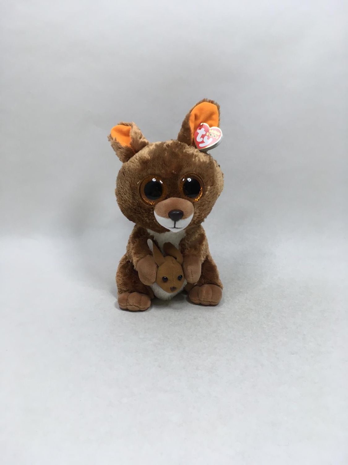 TY Känguru stehend 28 cm Sammlerstück Neuwertig mit Etikett