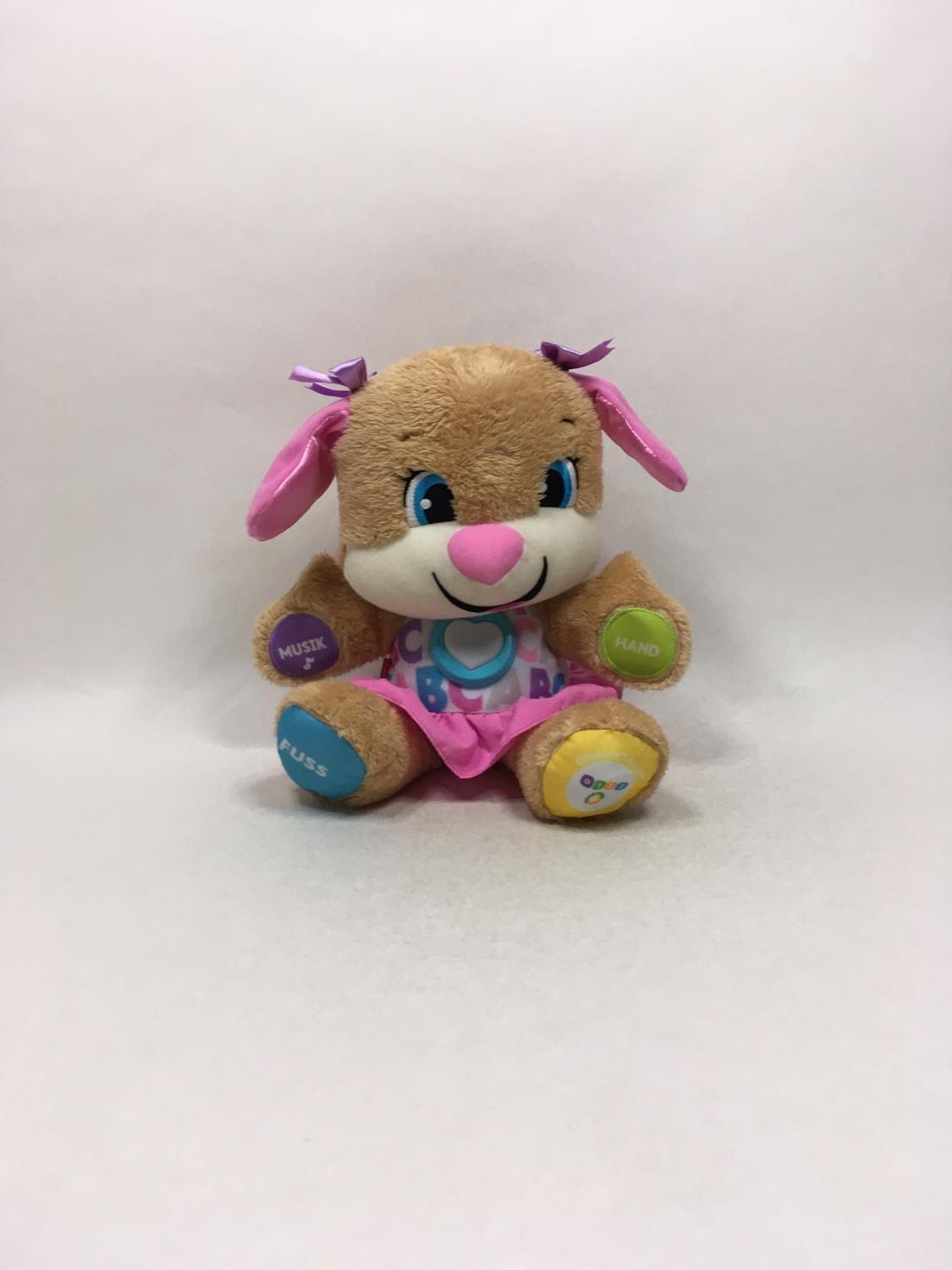 Hund mit Batterie und Musik Fisher Price stehend 33 cm Sammlerstück