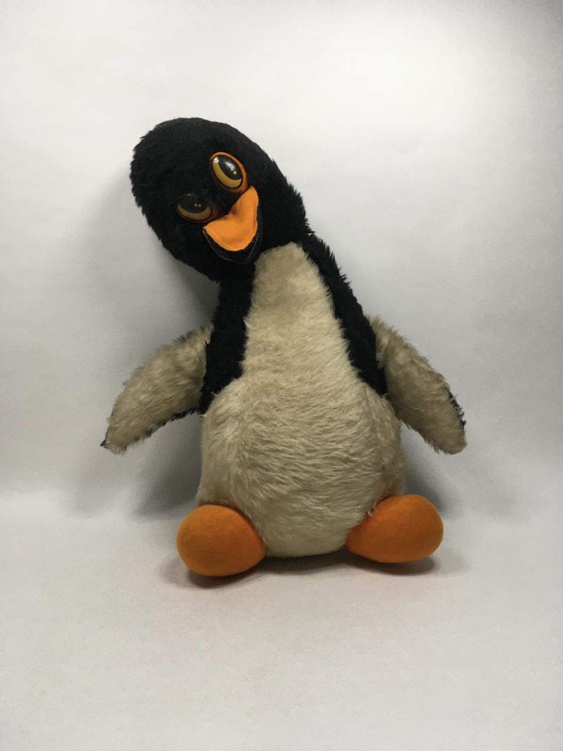 XXL Pinguin Knuffel stehend 60 cm 1,38 kg Vintage