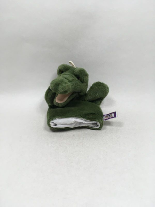 Krokodil Handpuppe Kuschelwuschel stehend 32 cm selten