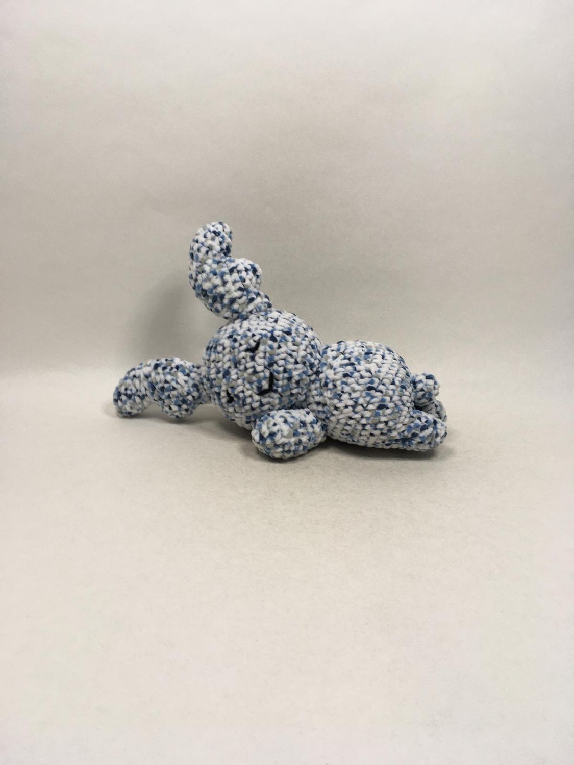 Elch Handarbeit Knuffel liegend 38 cm Unikat