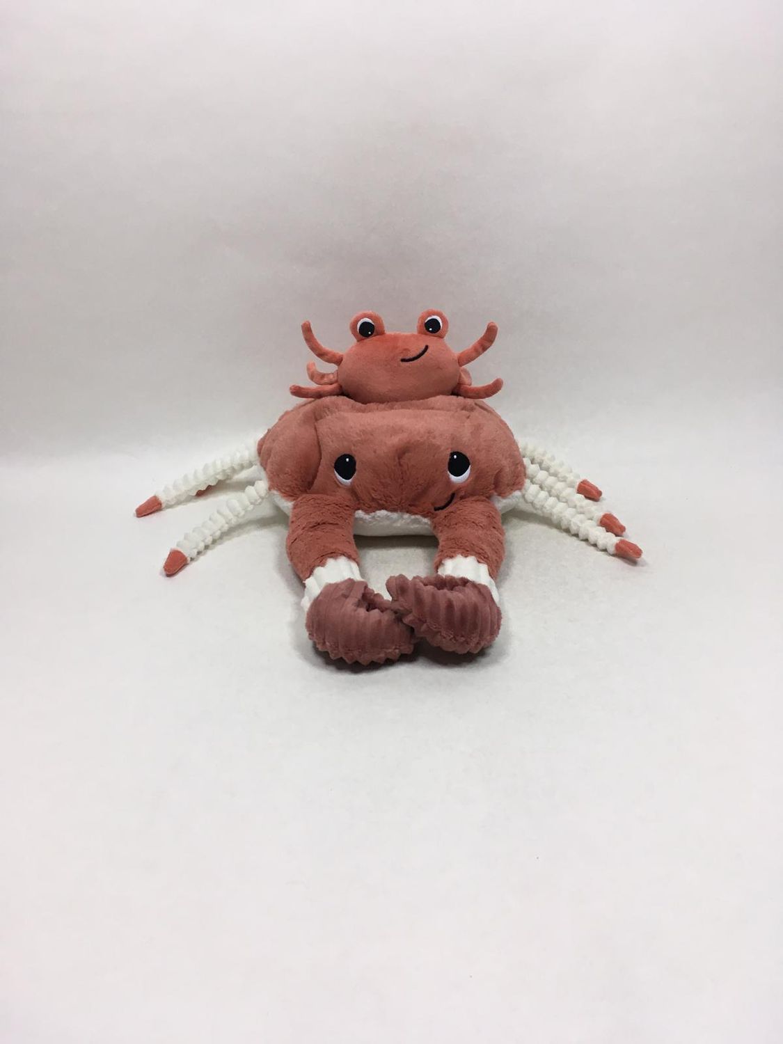 Krabbe Krebs mit Baby Deglingos liegend 48 cm Sammlerstück