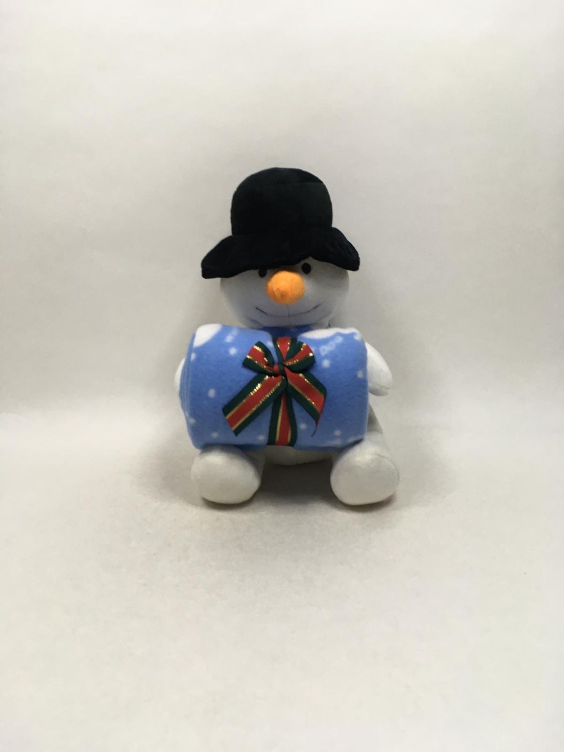 Puppe Schneemann mit Decke Buy Best sitzend 30 cm selten