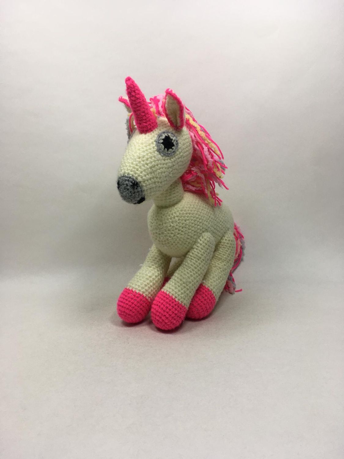 Einhorn Handarbeit stehend 55 cm Unikat