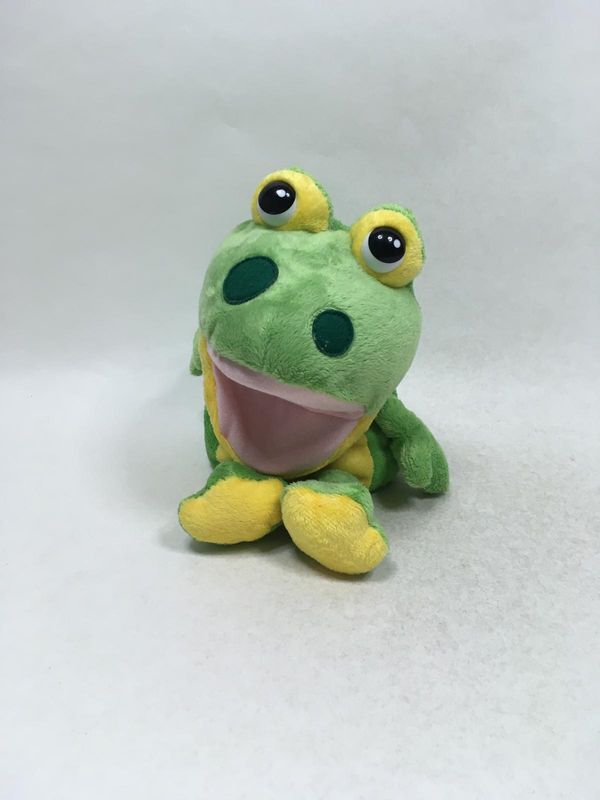 Frosch Handpuppe Knuffel stehend 35 cm Sammlerstück