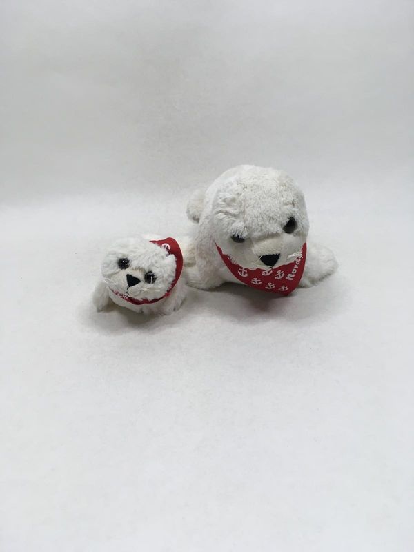 Robbe mit Baby Dressler &amp; Zimmerhackl liegend 35 cm selten