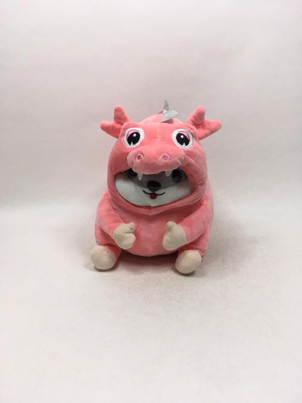 Hamster im Drachenkostüm Flo's Toys sitzend 30 cm selten