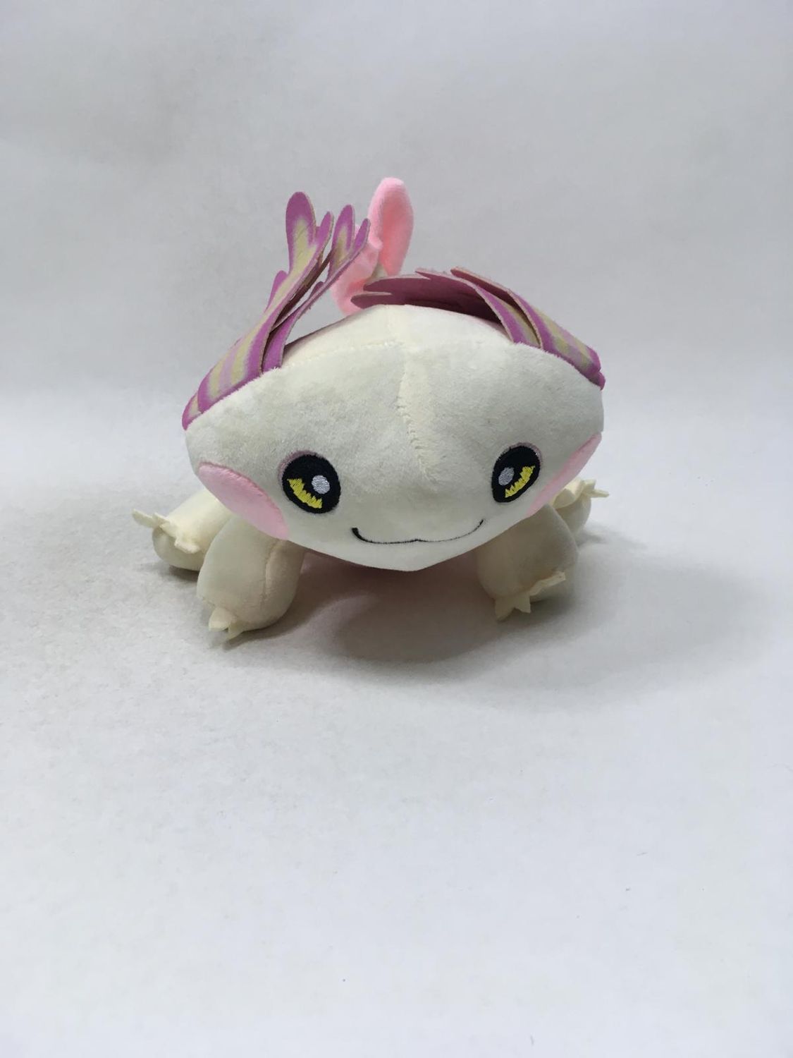 Axolotl Knuffel sitzend 25 cm selten