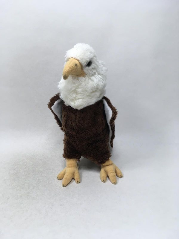 Adler Knuffel stehend 35 cm selten