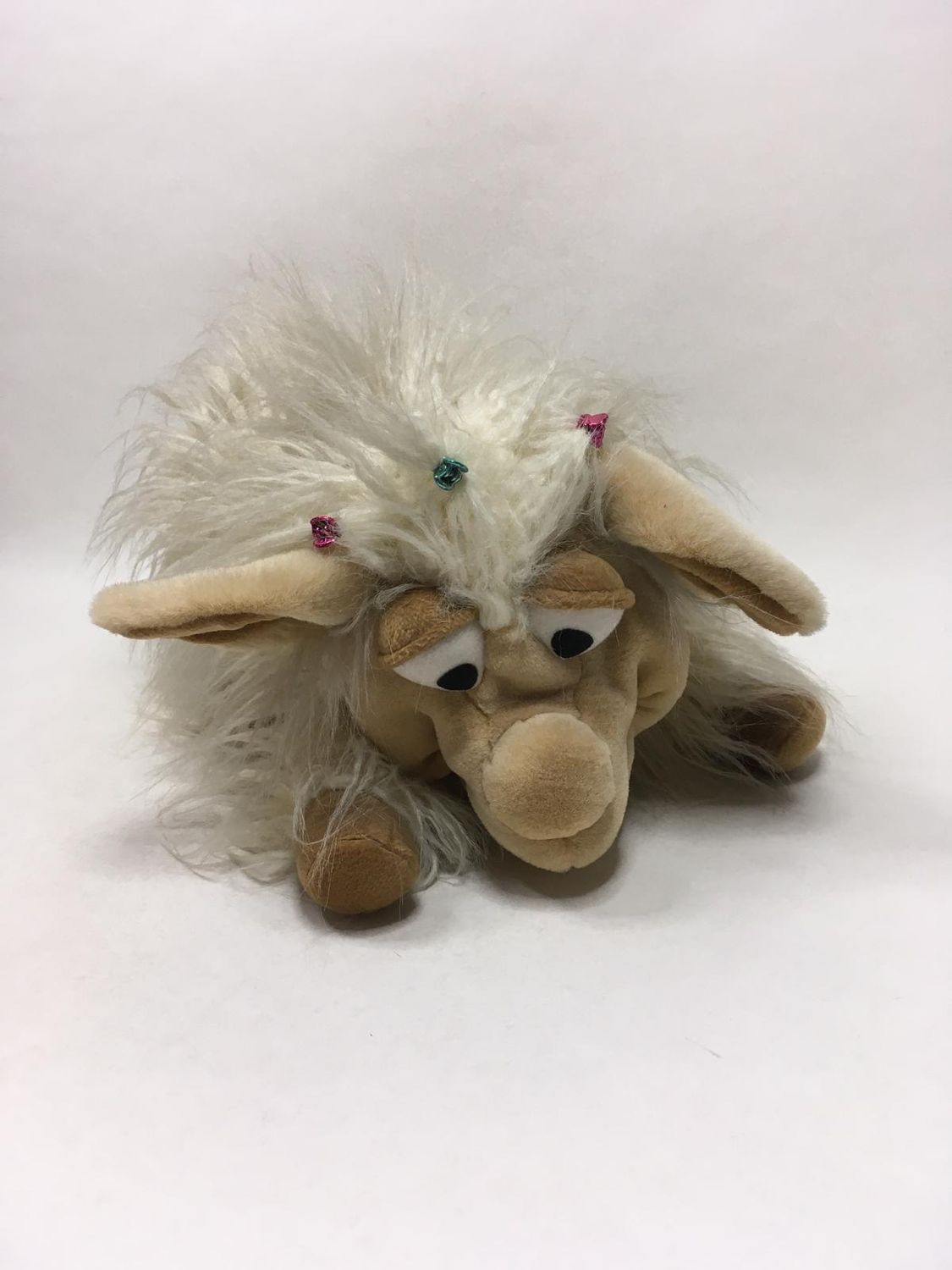 Schaf Handpuppe Living Puppets stehend 43 cm selten