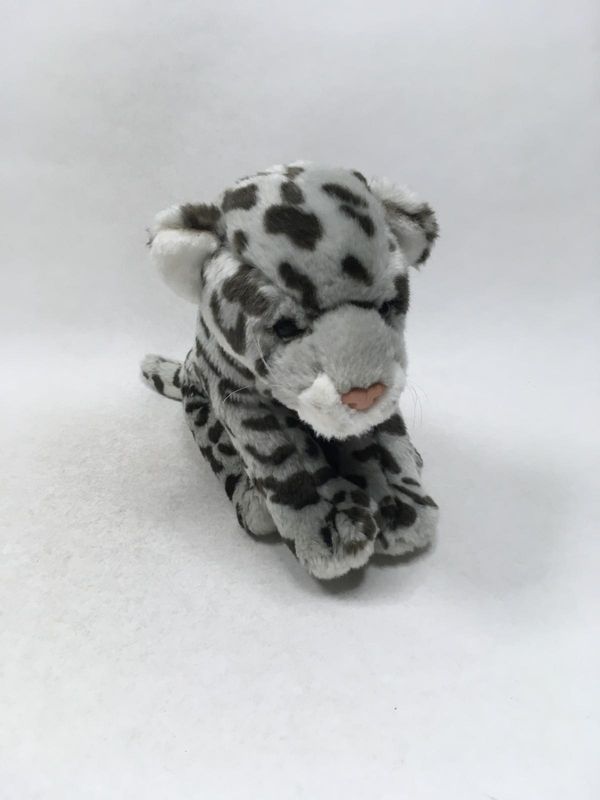 Schneeleopard Knuffel sitzend 30 cm selten