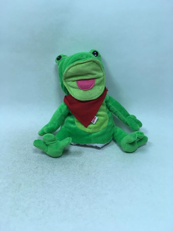 Frosch Handpuppe Goki stehend 30 cm selten