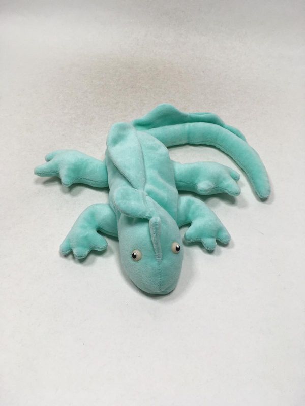 Perlsacktier Günter der listige Leguan liegend 48 cm Kult