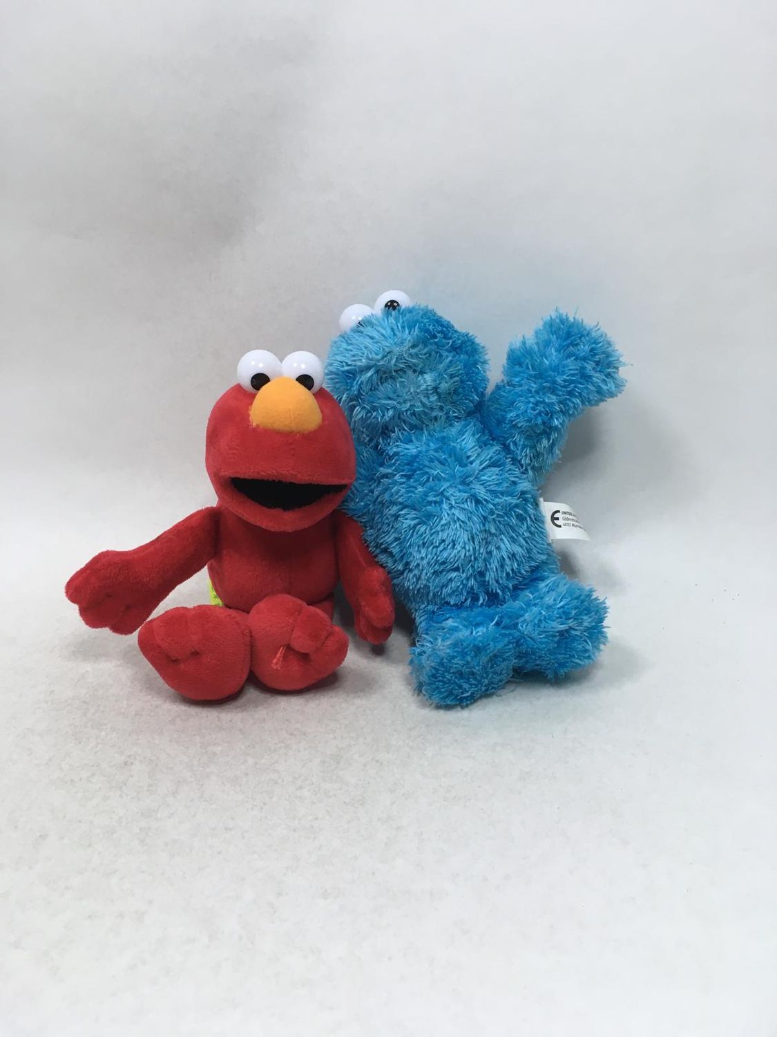 Sesamstrasse Krümelmonster und Elmo Sesame Workshop stehend 25 cm sehr selten