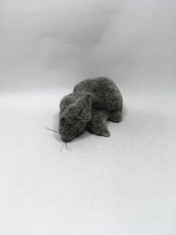 Maus / Ratte Handpuppe Wasi liegend 53 cm sehr selten