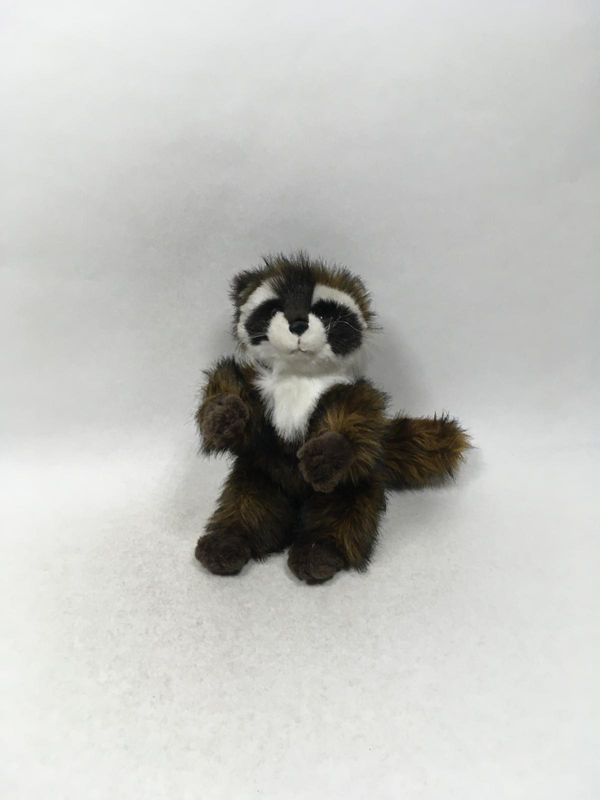 Waschbär Knuffel sitzend 28 cm Sammlerstück