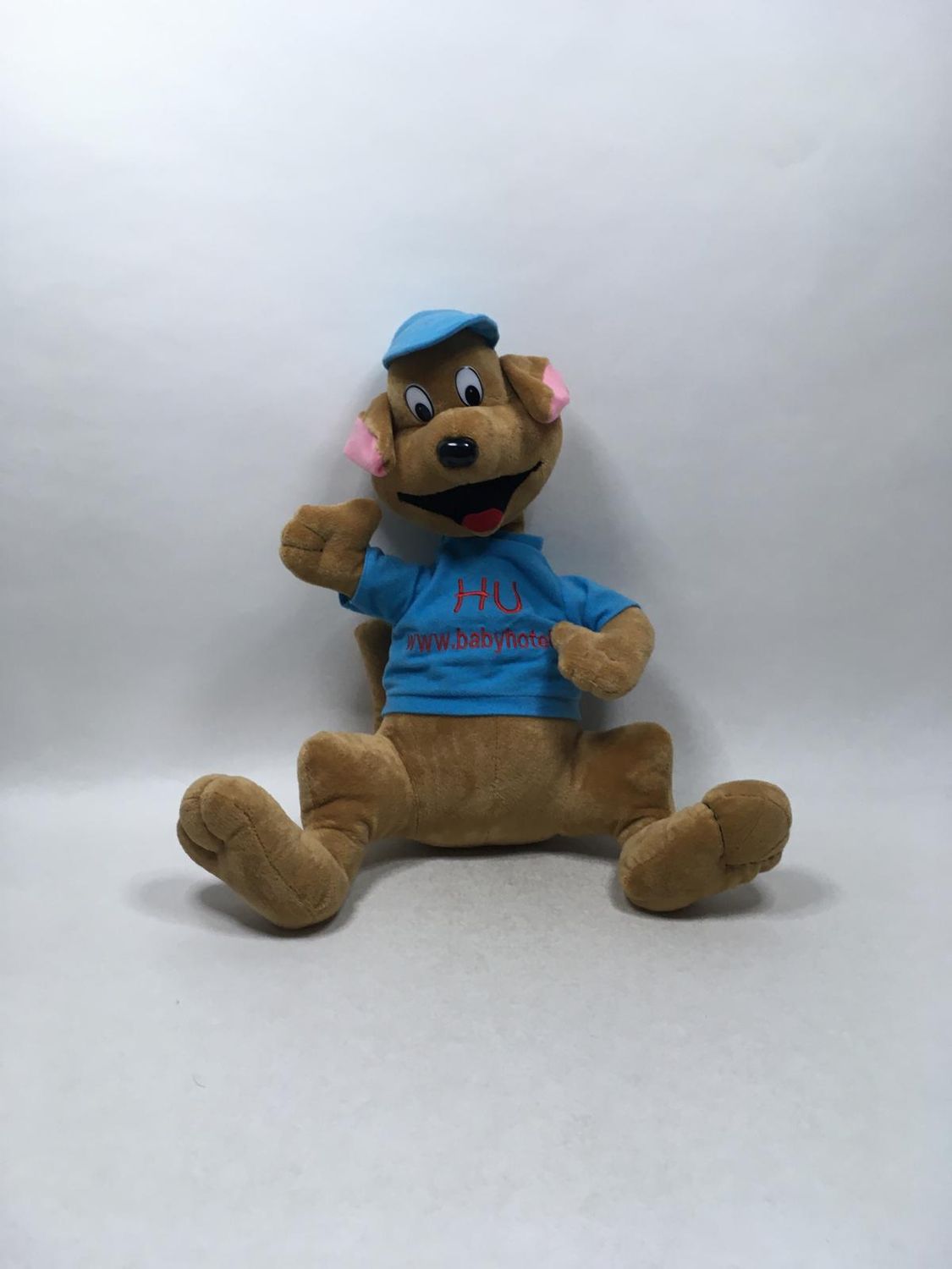 Känguru Hubsi Hu Maskottchen Familienhotel Trebesingerhof Knuffel stehend 55 cm Sammlerstück