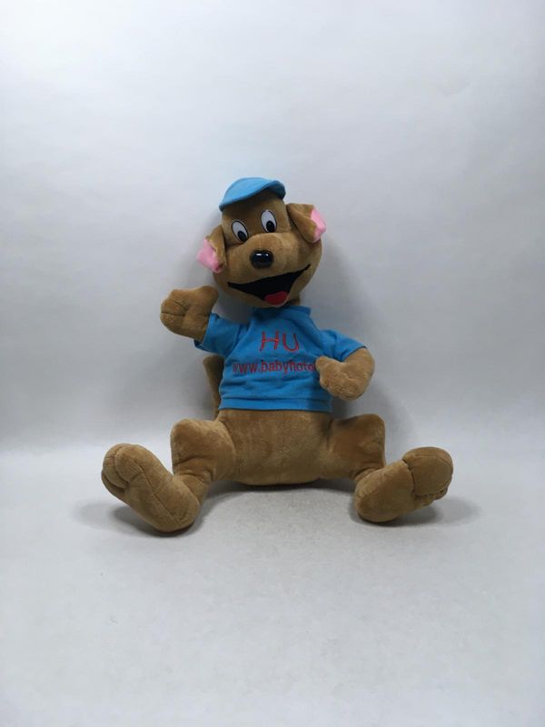 Känguru Hubsi Hu Maskottchen Familienhotel Trebesingerhof Knuffel stehend 55 cm Sammlerstück