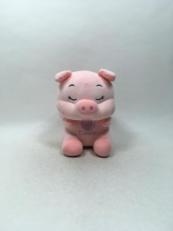 Schwein Knuffel sitzend 25 cm selten