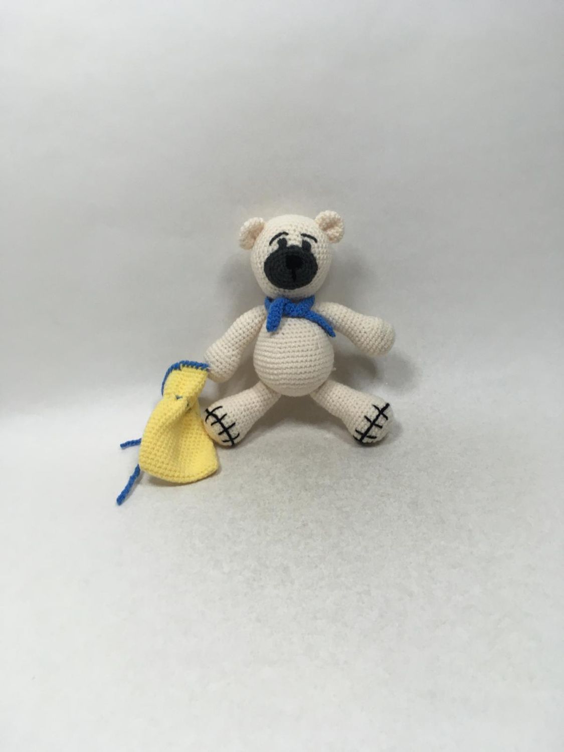 Teddy Handarbeit Knuffel stehend 27 cm Unikat