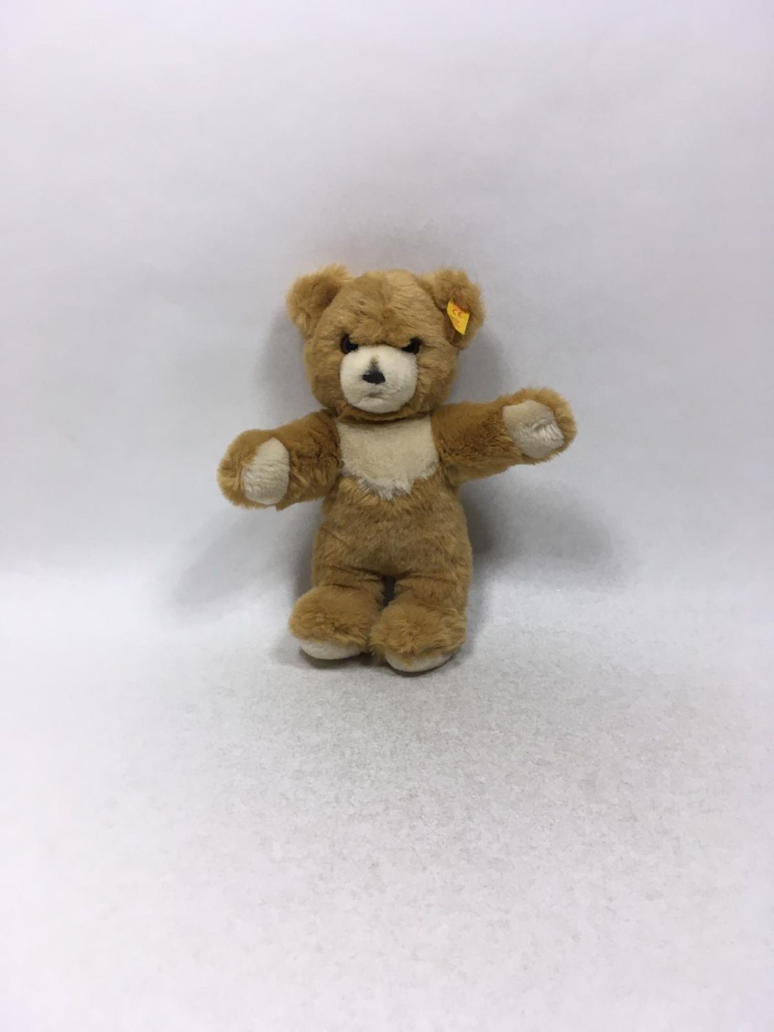 Steiff Teddy Cosy 018589 mit Knopf und Fahne stehend 28 cm Mega Sammlerstück