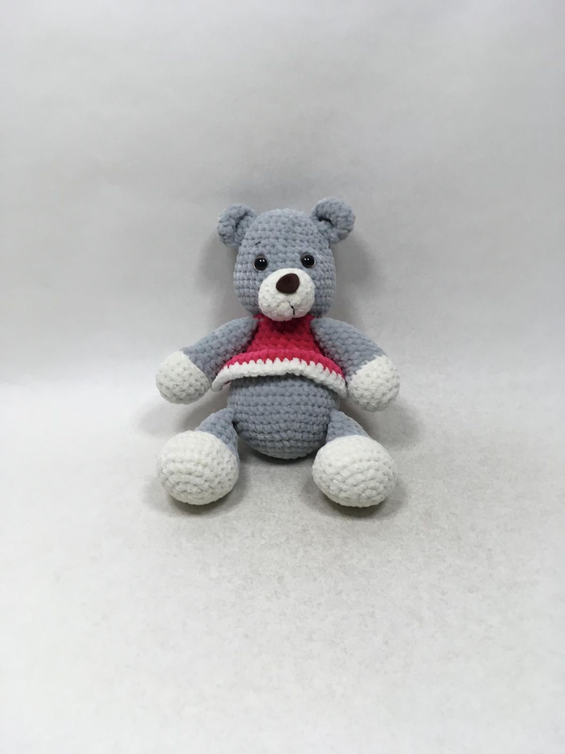 Teddy Handarbeit Knuffel stehend 30 cm Unikat