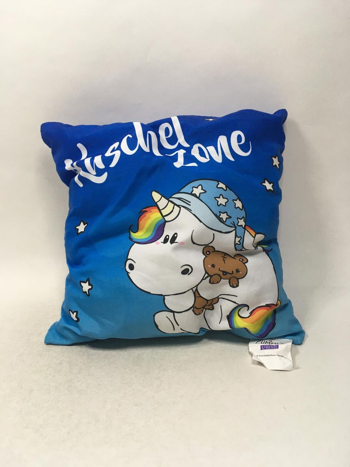 Deko Kissen Pummeleinhorn stehend 35*35 cm selten