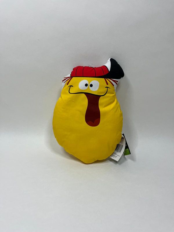 Deko Kissen Zitrone Funny Face stehend 33*20 cm Rarität Neuwertig mit Etikett