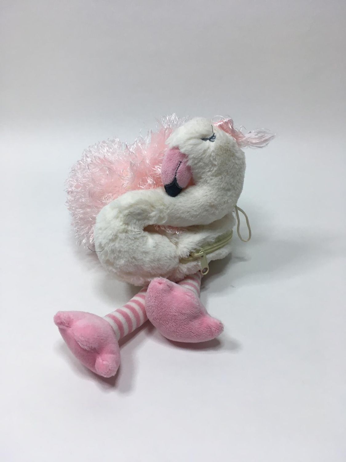 Flamingo Kirschkernkissen Sänger stehend 43 cm sehr selten