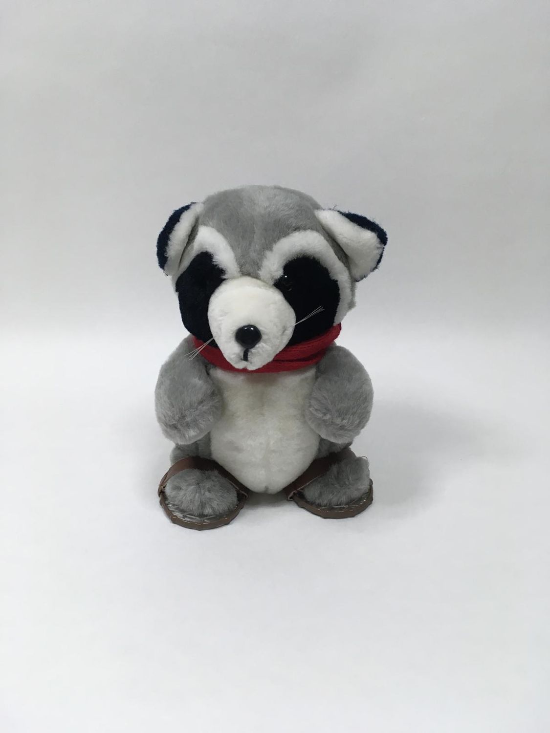 Waschbär Rocky Dakin "Der Apfelkuchendieb" stehend 23 cm Mega Sammlerstück Vintage