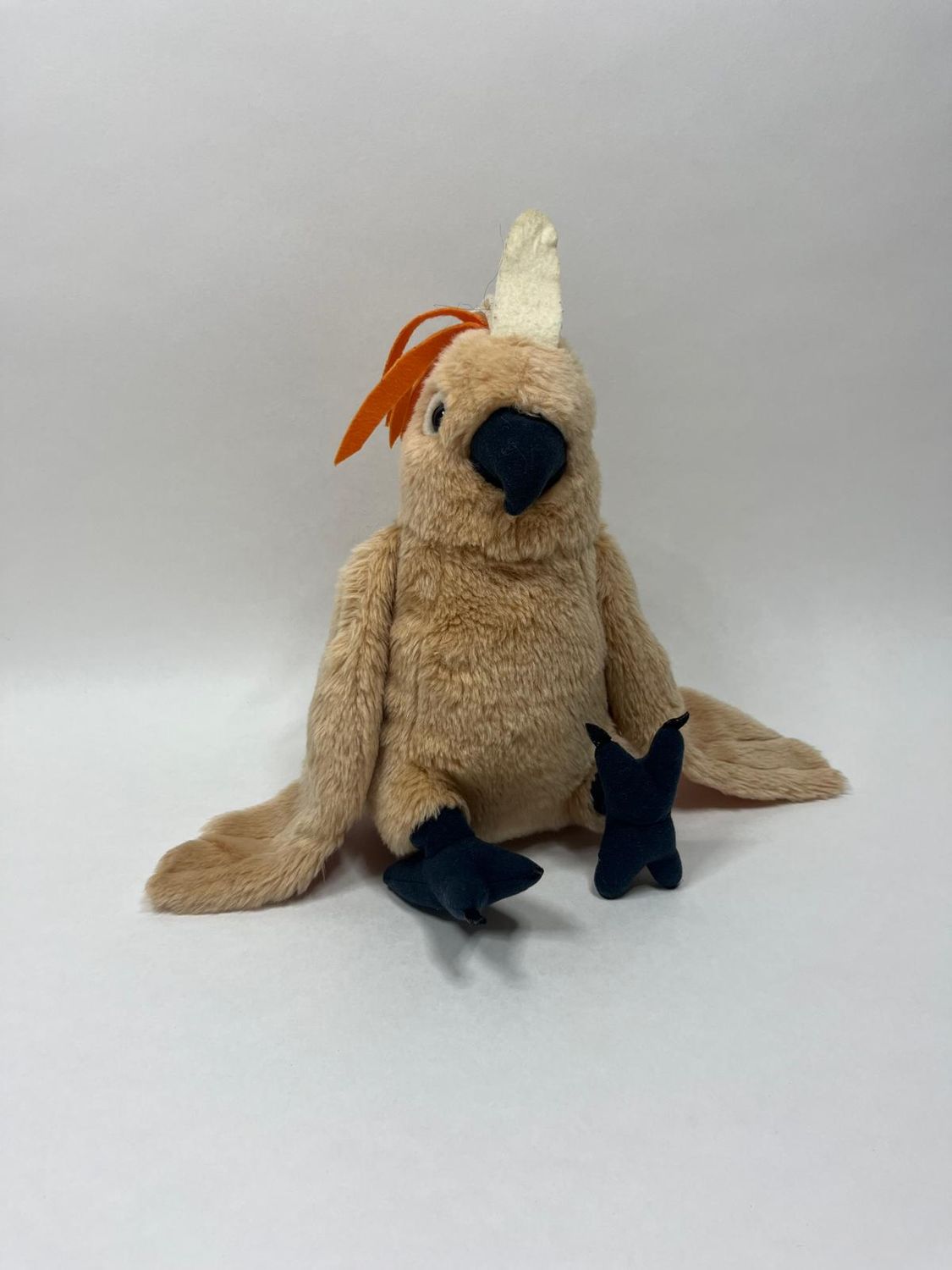 Kakadu Knuffel sitzend 35 cm sehr selten