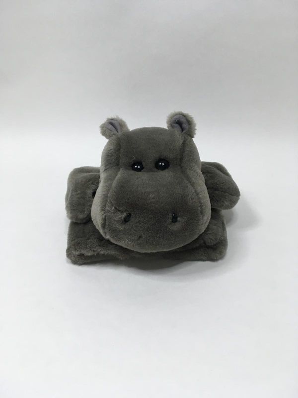 Nilpferd Handpuppe Knuffel stehend 30 cm selten