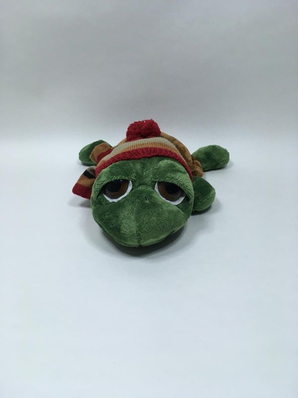 Schildkröte Russ liegend 40 cm Sammlerstück