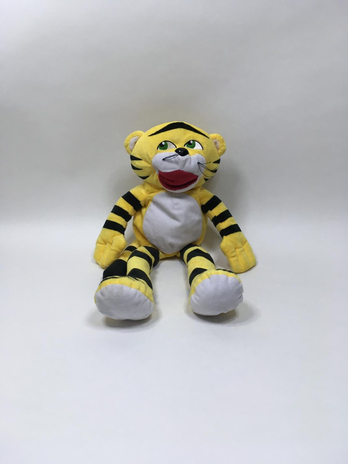 Tiger Handpuppe Knuffel stehend 48 cm sehr selten