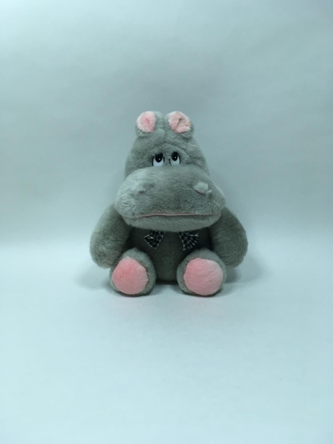 Nilpferd Spinnrad stehend 35 cm selten