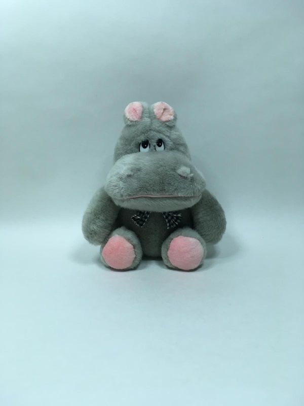 Nilpferd Spinnrad stehend 35 cm selten