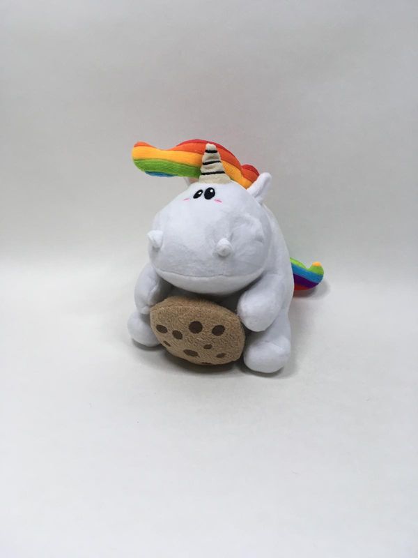 Einhorn Pummeleinhorn mit Keks sitzend 30 cm Sammlerstück