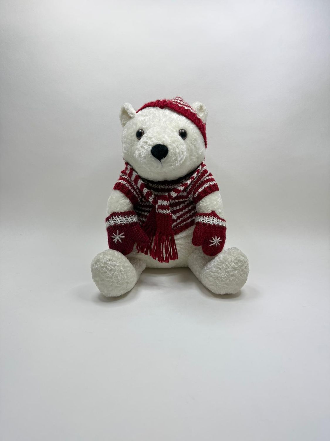 Eisbär Knuffel sitzend 40 cm sehr selten