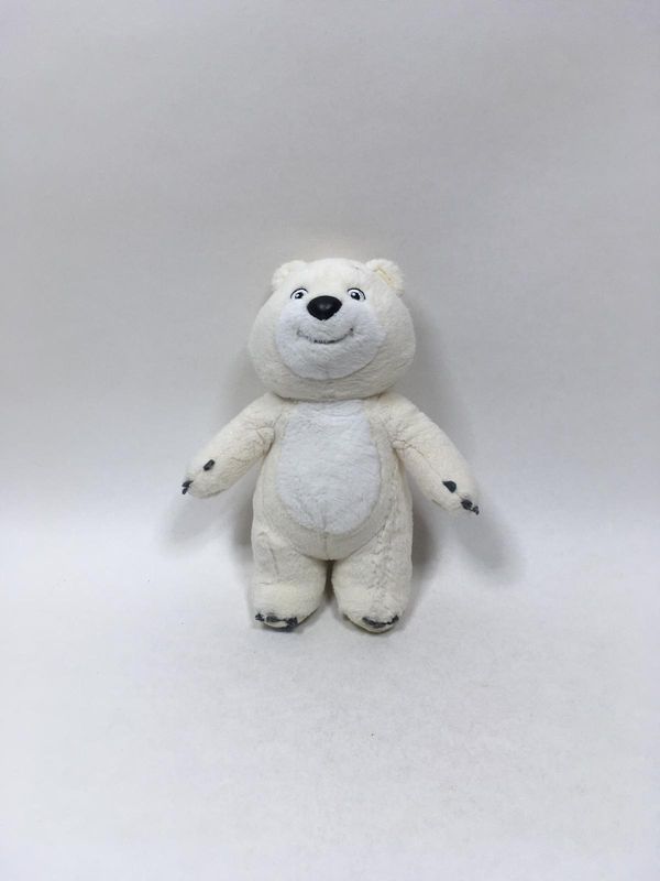 Eisbär Maskottchen Olympische Winterspiele Sochi 2014 stehend 23 cm Sammlerstück