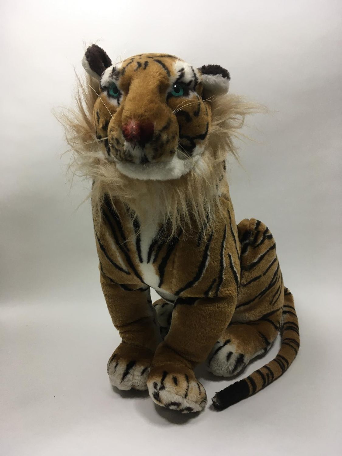 XXL Tiger Aliki sitzend 55 cm 1,115 kg Mega selten