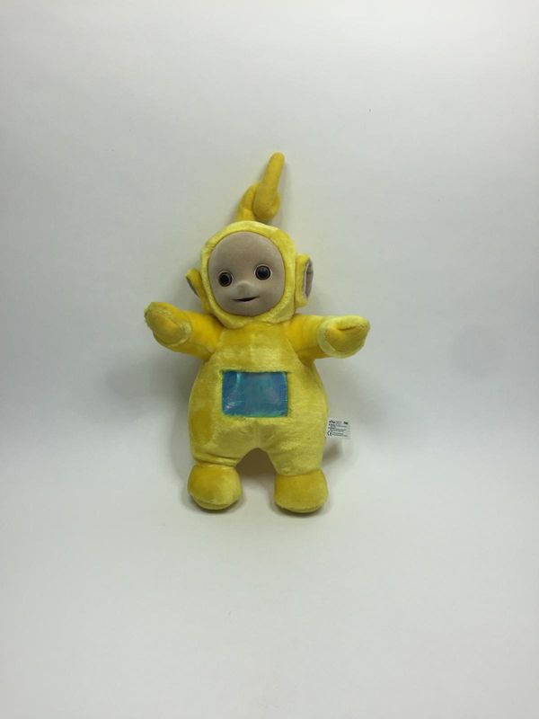 Teletubbies Laa-Laa Tomy stehend 40 cm Vintage Sammlerstück
