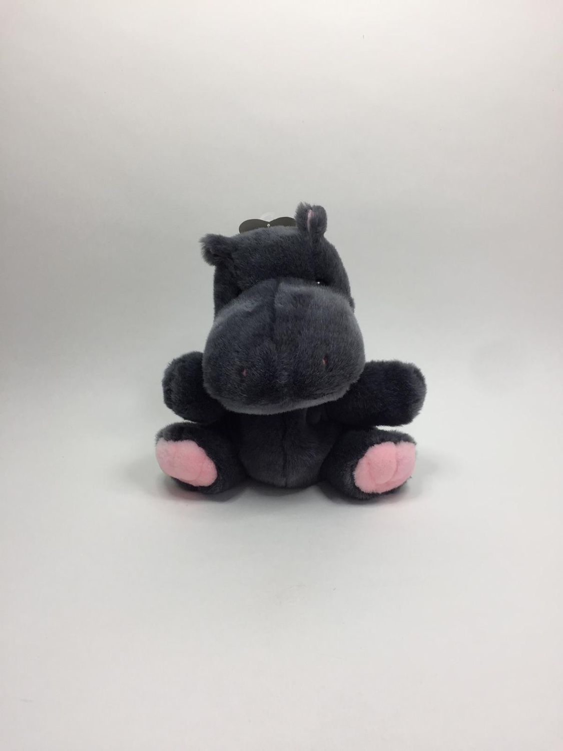 Nilpferd Handpuppe PPG Europe sitzend 28 cm Rarität Neuwertig mit Etikett