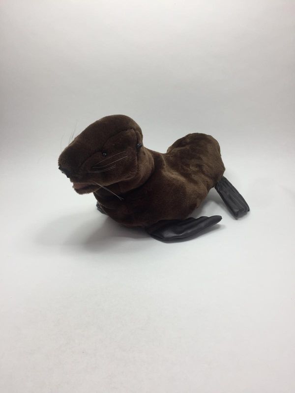 Seelöwe Handpuppe Folkmanis liegend 43 cm Rarität