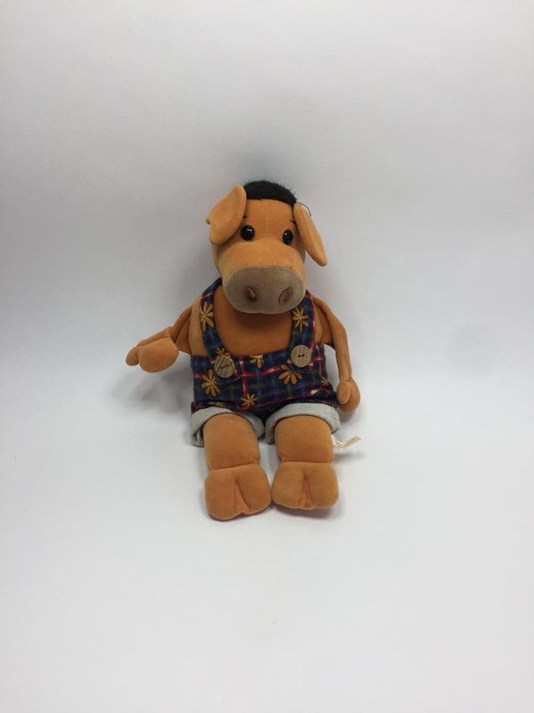 Schwein Dresdner Künstlerpuppen stehend 40 cm Rarität