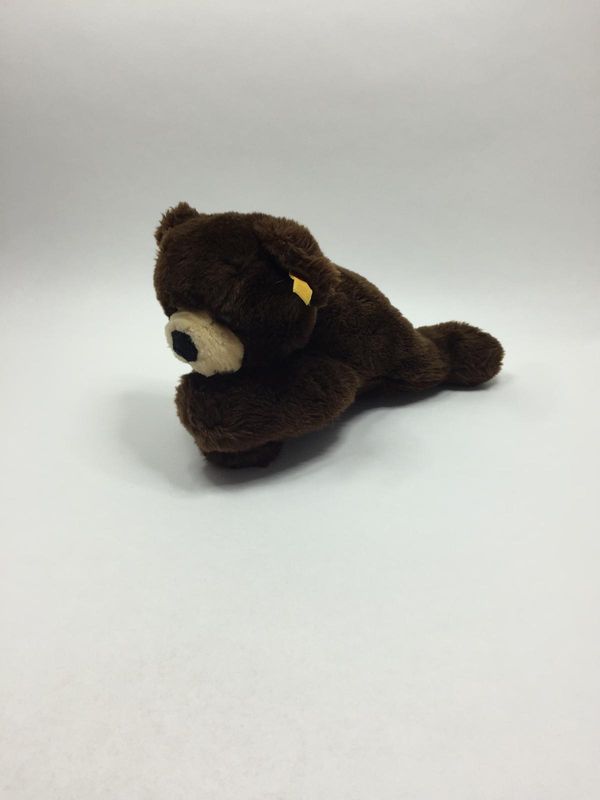 Steiff Teddy Cosy Bär 5352/33 mit Knopf und Fahne liegend 35 cm Rarität Steiff Teddy Cosy Bär 5352/33 mit Knopf und Fahne liegend 35 cm Rarität