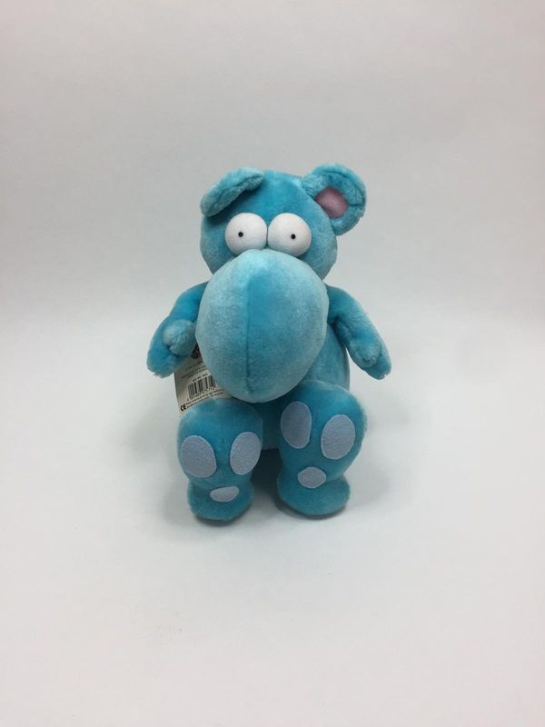 Nilpferd Heye sitzend 23 cm Rarität mit Etikett