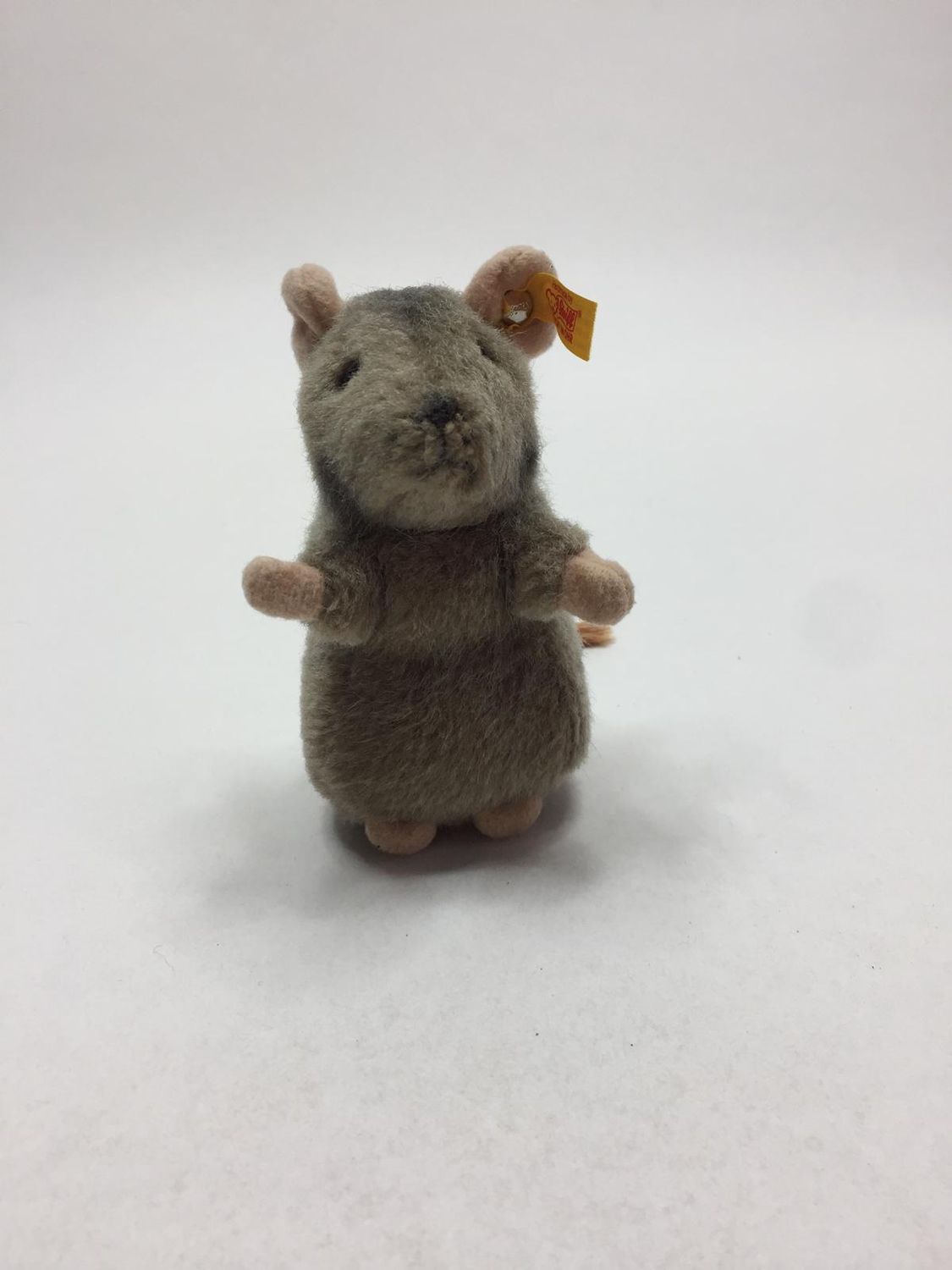 Steiff Maus Piff 056222 mit Knopf und Fahne stehend 10 cm selten